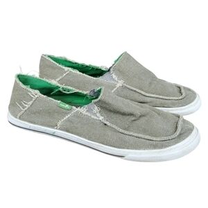 Sanuk mens Loafer slip on flats keds shoes sz 6